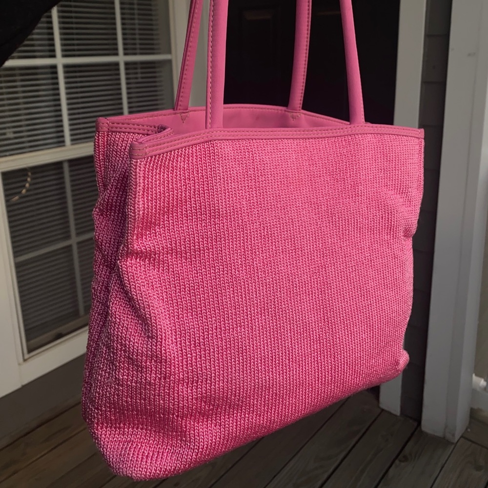 Pink Hand Crochet The Sak Shoulder Bag